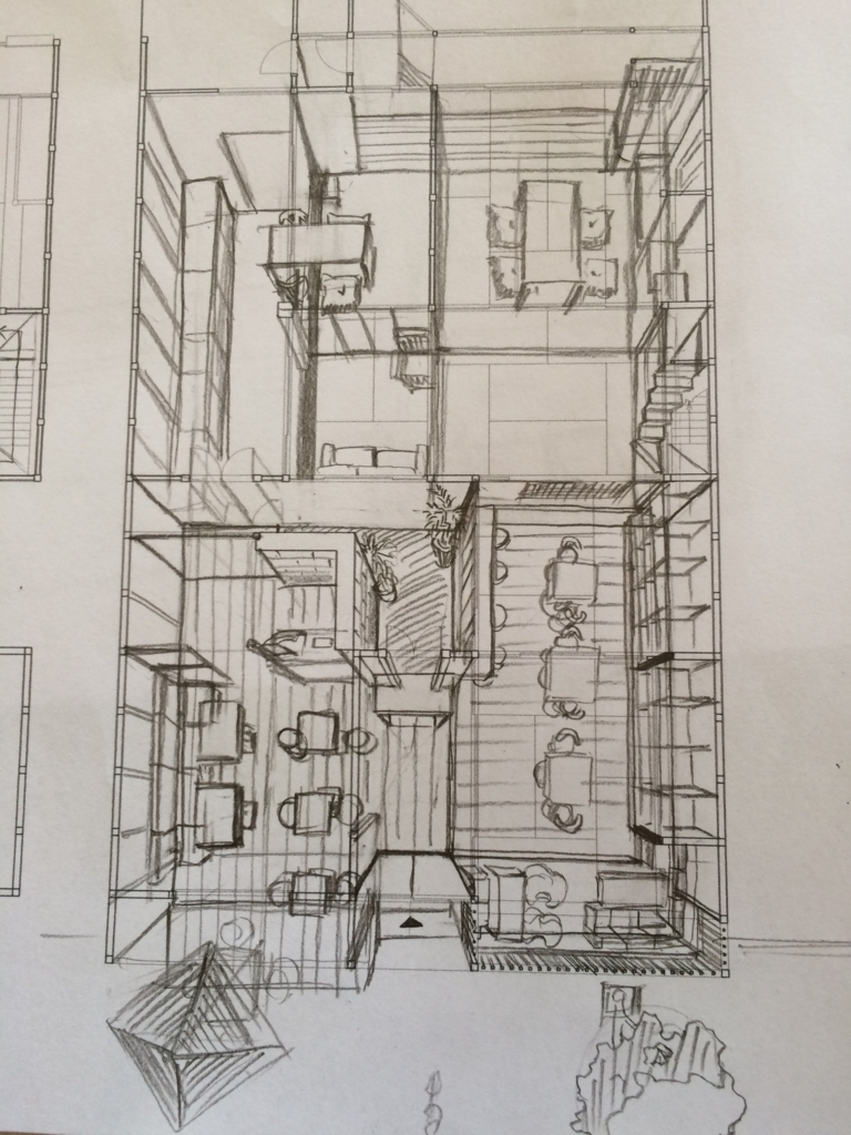 建築パース│見るだけで上達する手描きパースの描き方ブログ、パース講座（手書きパース）